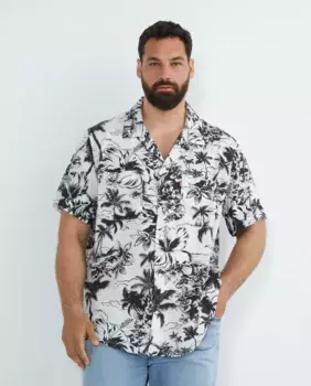 Мужская рубашка с коротким рукавом, большие размеры Levi's, мультиколор