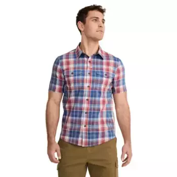Мужская рубашка с коротким рукавом для активного отдыха от Люка Брайана Jockey, цвет farmers plaid