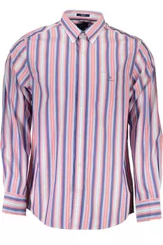 Мужская рубашка с коротким рукавом Gant Summertime Elegance, розовый