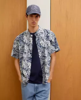 Мужская рубашка с коротким рукавом Green Coast, синий