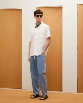 Мужская рубашка с коротким рукавом Green Coast, цвет 120 Crudo