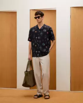 Мужская рубашка с коротким рукавом Green Coast, черный