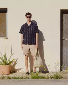 Мужская рубашка с коротким рукавом Green Coast, черный