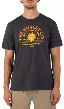 Мужская рубашка с коротким рукавом Hurley No Bummers, цвет Black Heather