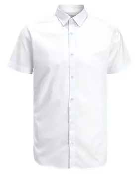 Мужская рубашка с коротким рукавом Jack & Jones, белый