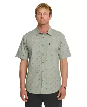 Мужская рубашка с коротким рукавом Kapu Mini Classics Quiksilver, зеленый