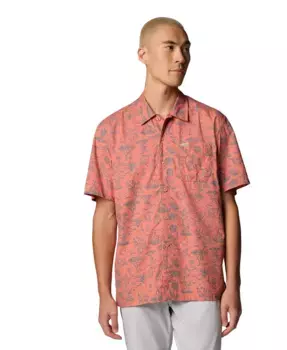 Мужская рубашка с коротким рукавом PFG Trollers Best Columbia, оранжевый