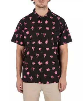 Мужская рубашка с коротким рукавом Rincon Hurley, черный