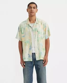 Мужская рубашка с коротким рукавом с геометрическим принтом Levi's, мультиколор