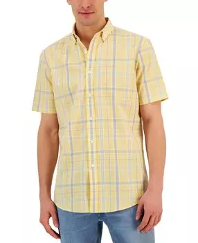 Мужская рубашка с коротким рукавом с принтом Club Room