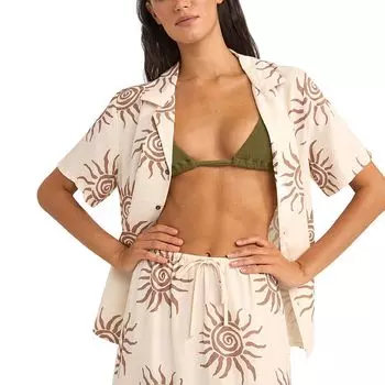 Мужская рубашка с коротким рукавом Seafarer Rhythm, коричневый