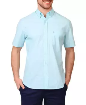 Мужская рубашка с коротким рукавом Signature Micro Gingham Tailorbyrd, зеленый