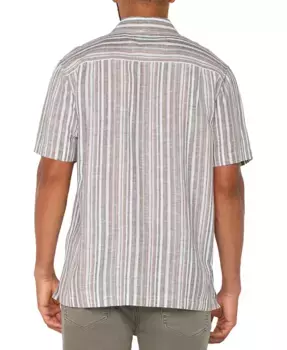 Мужская рубашка с коротким рукавом в полоску, свободного кроя, на пуговицах Liverpool Los Angeles, мультиколор