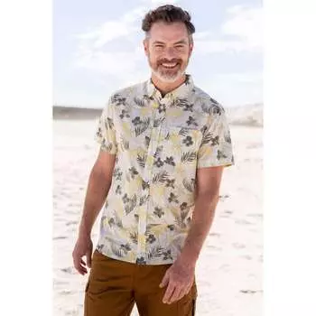 Мужская рубашка с коротким рукавом в тропическом стиле Mountain Warehouse, хаки