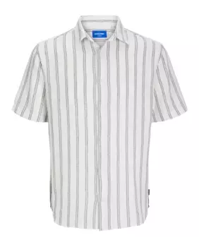 Мужская рубашка с короткими рукавами и принтом Jack & Jones, белый