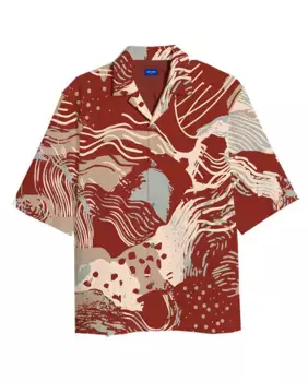 Мужская рубашка с короткими рукавами и принтом Jack & Jones, мультиколор