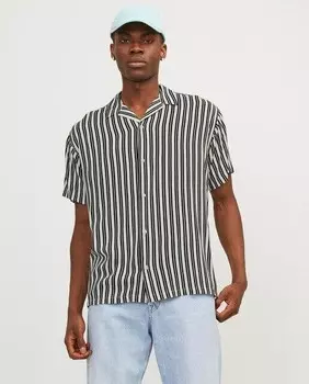 Мужская рубашка с короткими рукавами и принтом Jack & Jones, белый
