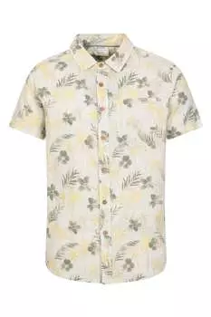 Мужская рубашка с короткими рукавами и тропическим принтом Mountain Warehouse, зеленый
