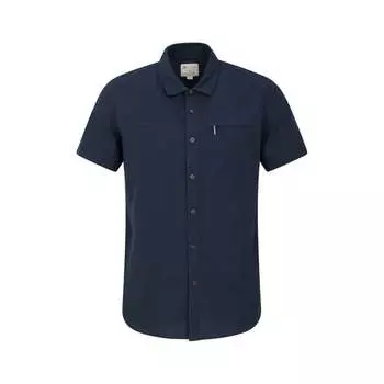 Мужская рубашка с короткими рукавами кокосового цвета Mountain Warehouse, синий