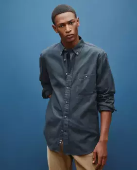 Мужская рубашка с микропринтом классического рисунка Dustin, зеленый