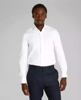 Мужская рубашка с набивным воротником Calvin Klein, белый