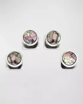 Мужская рубашка с заклепками Mosaic Smoke с перламутром Cufflinks Inc.