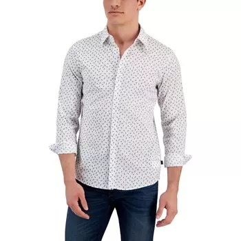 Мужская рубашка Slim Fit с цветочным принтом на пуговицах Michael Kors, цвет Concrete