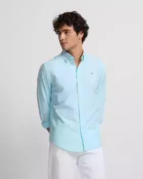 Мужская рубашка sport oxford Silbon, бирюзовый