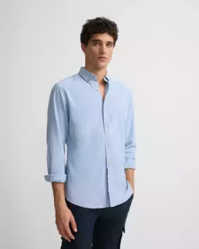 Мужская рубашка Sport Soft с полоской посередине Silbon, синий