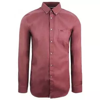 Мужская рубашка стандартного кроя Lacoste, бургундия