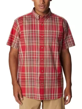 Мужская рубашка стандартного кроя в клетку Rapid Rivers на пуговицах Columbia, красный