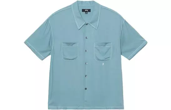 Мужская рубашка Stussy, цвет Blue