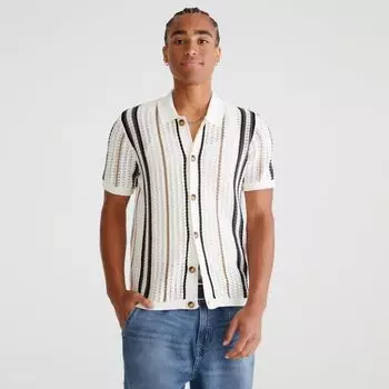 Мужская рубашка-свитер на пуговицах Aeropostale, цвет tofu