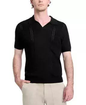 Мужская рубашка свободного кроя Bryant Pointelle GUESS, черный