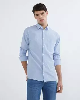 Мужская рубашка свободного кроя Jack & Jones, синий