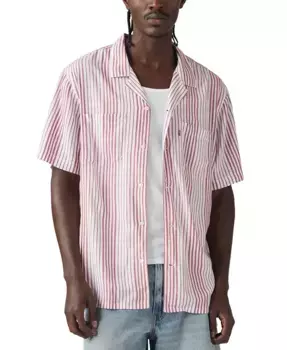 Мужская рубашка свободного кроя с отложным воротником Camp Collar Levi's, красный