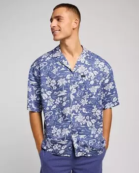 Мужская рубашка свободного кроя сми Lee, синий