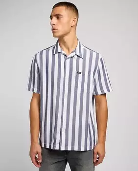 Мужская рубашка свободного кроя в полоски Lee, синий