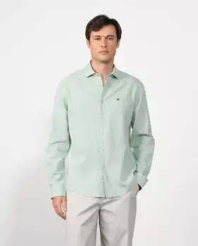 Мужская рубашка свободного кроя зеленого цвета Etiem, зеленый
