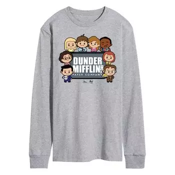 Мужская рубашка The Office Dunder Mifflin с длинным рукавом Licensed Character, серый