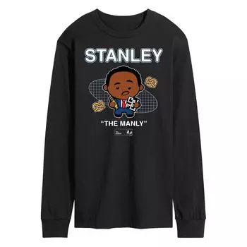Мужская рубашка The Office Stanley с длинным рукавом, Черная Licensed Character, черный