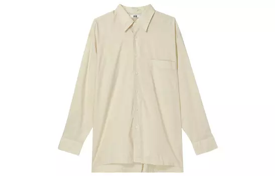 Мужская рубашка U Collection Cream Uniqlo, кремовый