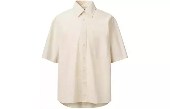 Мужская рубашка U Collection, светло-бежевая Uniqlo, светло-бежевый