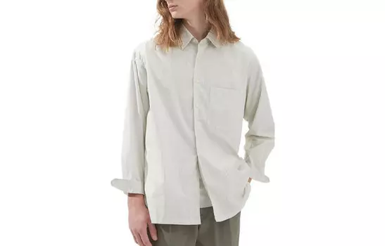 Мужская рубашка U Collection, светло-зеленая Uniqlo, светло-зеленый