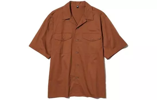 Мужская рубашка UNIQLO, цвет Beige