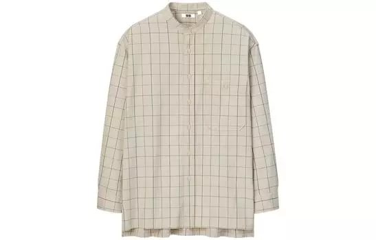 Мужская рубашка UNIQLO, цвет Black