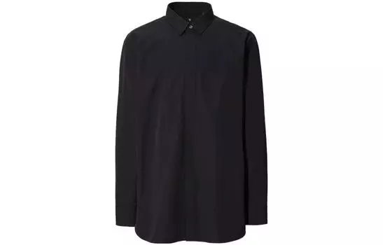 Мужская рубашка UNIQLO, цвет Black