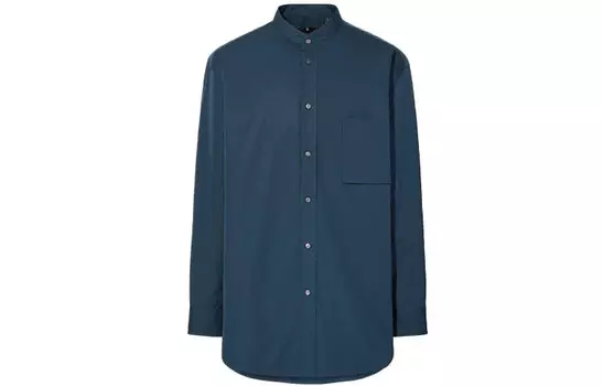 Мужская рубашка UNIQLO, цвет Blue