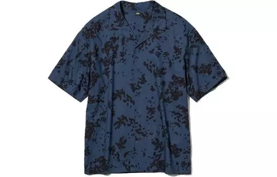 Мужская рубашка UNIQLO, цвет Blue