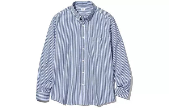 Мужская рубашка UNIQLO, цвет Blue